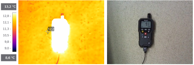 Sucha wykładzina. MR77 wskazuje 9% wilgotności